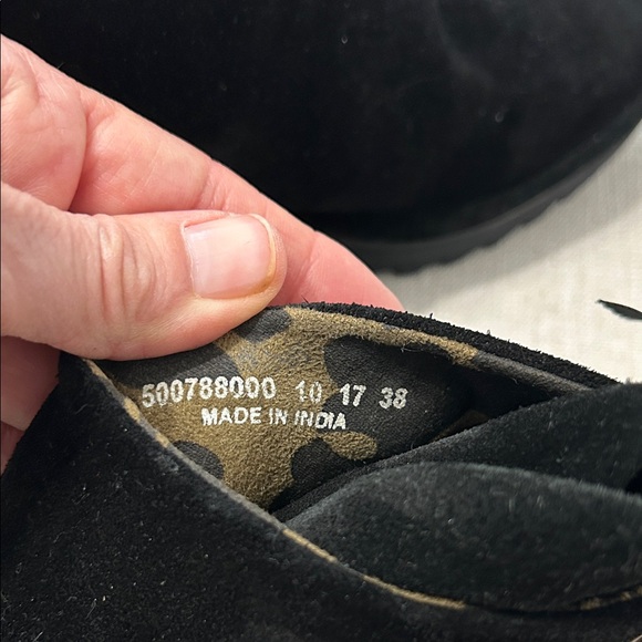 Fly London Boots Women’s 38 Black Suede Yebi Ankle Boot Wedge - Picture 8 of 13